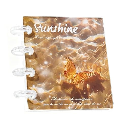 Clear Binder, Sticker Storage Book with 20 Transparent Inner Pages, Photo Binder for Tape, Journal, Small Accessories, Students, Teachers, Professionals