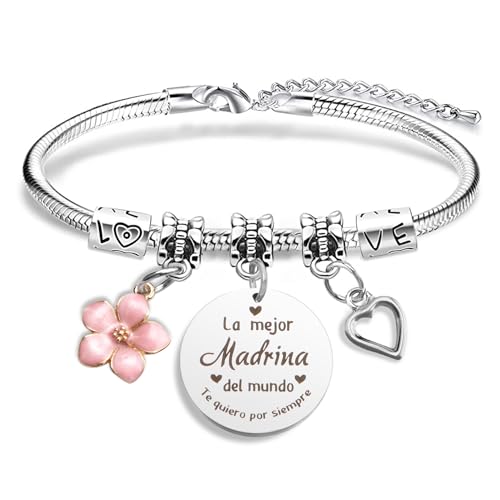 Presente para mãe irmã amiga madrinha tia avó pulseira mulher pulseiras pulseira, presentes de Natal originais presente de aniversário