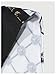 WDIRARA Men's Baroque Printed Dress Shirts Short Sleeve Button Down Business Dress Shirts Black and White Large
