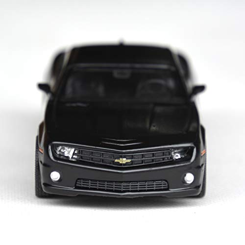 Image of Tianmei 1:32 Scale Supercar Styling Alloy Die-Cast Car Model Collection Decoration Ornaments, Kids Play Vehicle Toys with Pull Back Action and Open Doors (Camaro - Black)