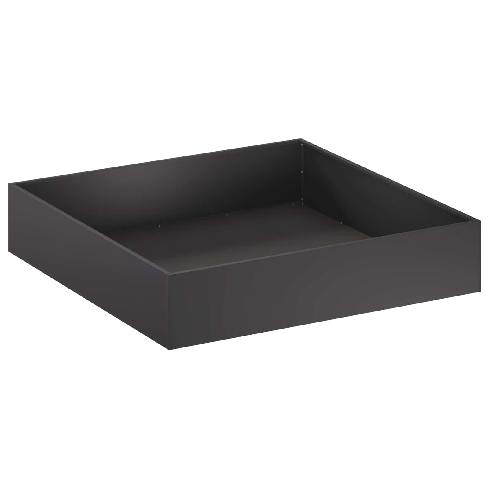 vidaXL Garden Planter Black 80 x 80 x 20 cm Cold-rolled Steel — image 1