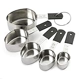 Norpro Grip-Ez Stainless Steel Measuring Cups, 5-Piece