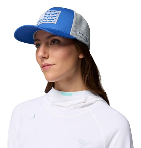 Image of Columbia Unisex PFG Fish Flag Mesh Ball Cap