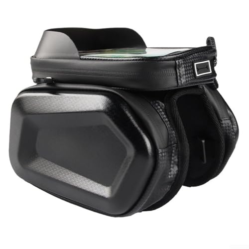 Sacoche de cadre pour vélo étanche avec double poche de rangement