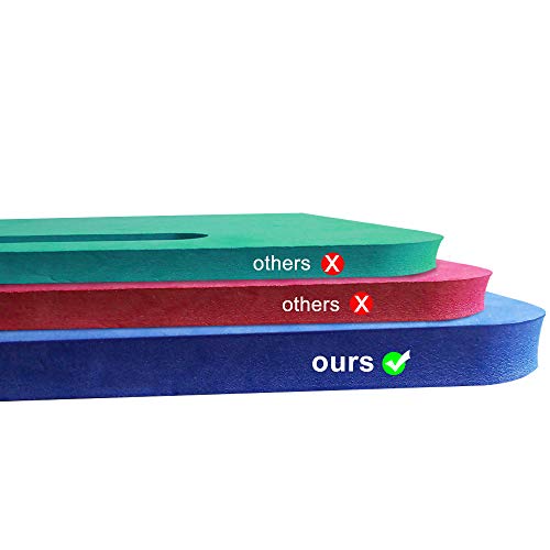 Blufree Sports Cushion Stadium Seat Pad 0.9inch Extra Thick, Foam Seat Cushion Chairs Pad with Carry Handle for Bleachers Beach Lawns Kayak Boating Sporting Event.