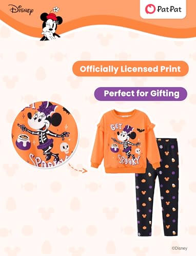 Image of Disney Girls Clothes Long Sleeve Sweatshirt Leggings Outfit 2 Piece Set