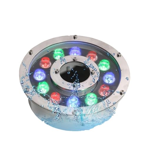 Luces subacuáticas IP68 focos suelo LED exterior impermeables con orificio