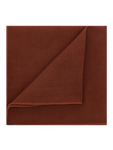 Image of Mantieqingway Cotton Handkerchiefs for Men Solid Color Pocket Square for Suit Formal Wedding Church
