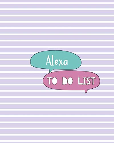 Alexa To Do List: 100 Sheet 8x10 inches for Checklist, Planners, To-Do, Memo, Notes, Checkboxes ...