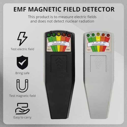 Medidor EMF para detección paranormal portátil negro miniatura 4