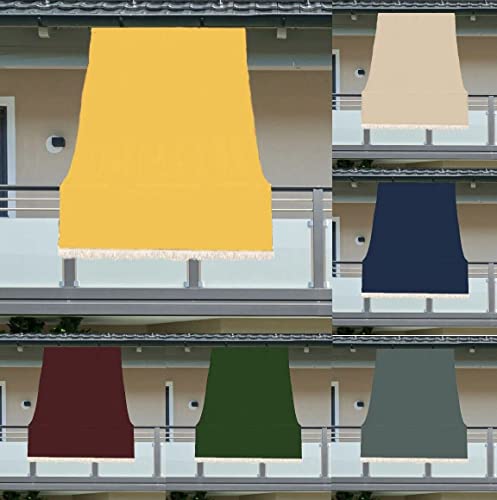 Luga TENDA DA SOLE CON ANELLI RESISTENTE ESTERNI BALCONE VERANDA GIARDINO 2022 (300X300, GIALLO)