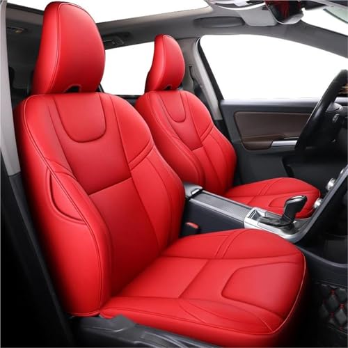 Housses de siège auto luxe en rouge pour Volvo XC60 et XC90