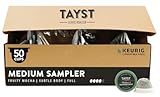 Tayst Coffee Pods | 50 ct. Medium Sample Box | 100% Compostable Keurig K-Cup compatible | Gourmet Coffee in Earth Friendly packaging
