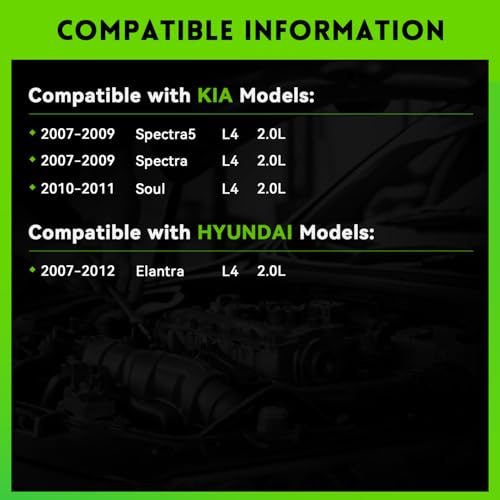 Image of 11311N Alternator L4 2.0L Replacement for 2007-2012 Hyundai Elantra, 90A 12V, 2010-2011 Kia Soul, 2007-2009 Spectra, 2655635, 600162, 3730023650, AVA0102, 40046020, 40046031