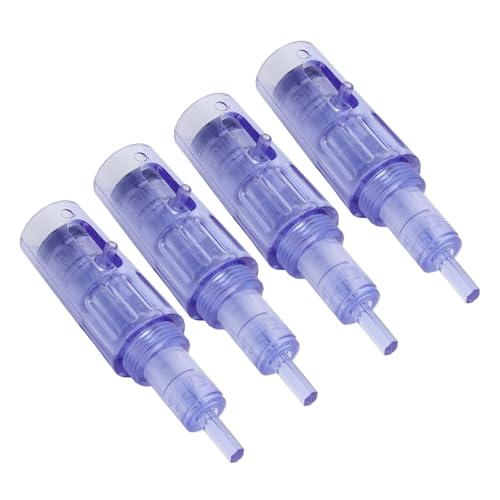 Alaaner 4 Unidades de Agulha Redonda de Nano Microagulhamento, Descartáveis, Embalados Individualmen