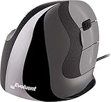evoluent vertical mouse 4 small wireless Weltweit erste Maus mit gerillten Tasten.