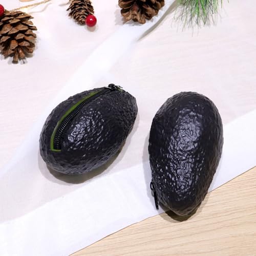 Simulated Avocado Wallet Cartoon Key Bag Bluetooth Earphone Storage Bag3