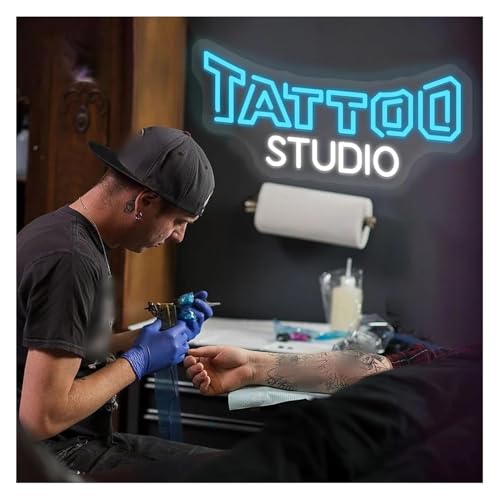 Lampe néon pour studio de tatouage : transformez votre mur de salle