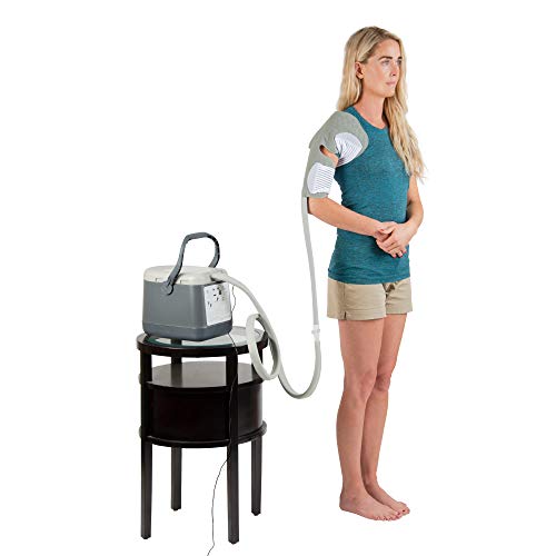 Ossur Cold Rush Compact Therapy Machine System With Small Shoulder Pad- Ergonomic, Adjustable Wrap Pad Included- Quiet, Lightweight And Strong Cryotherapy Freeze Kit Pump #TOP3