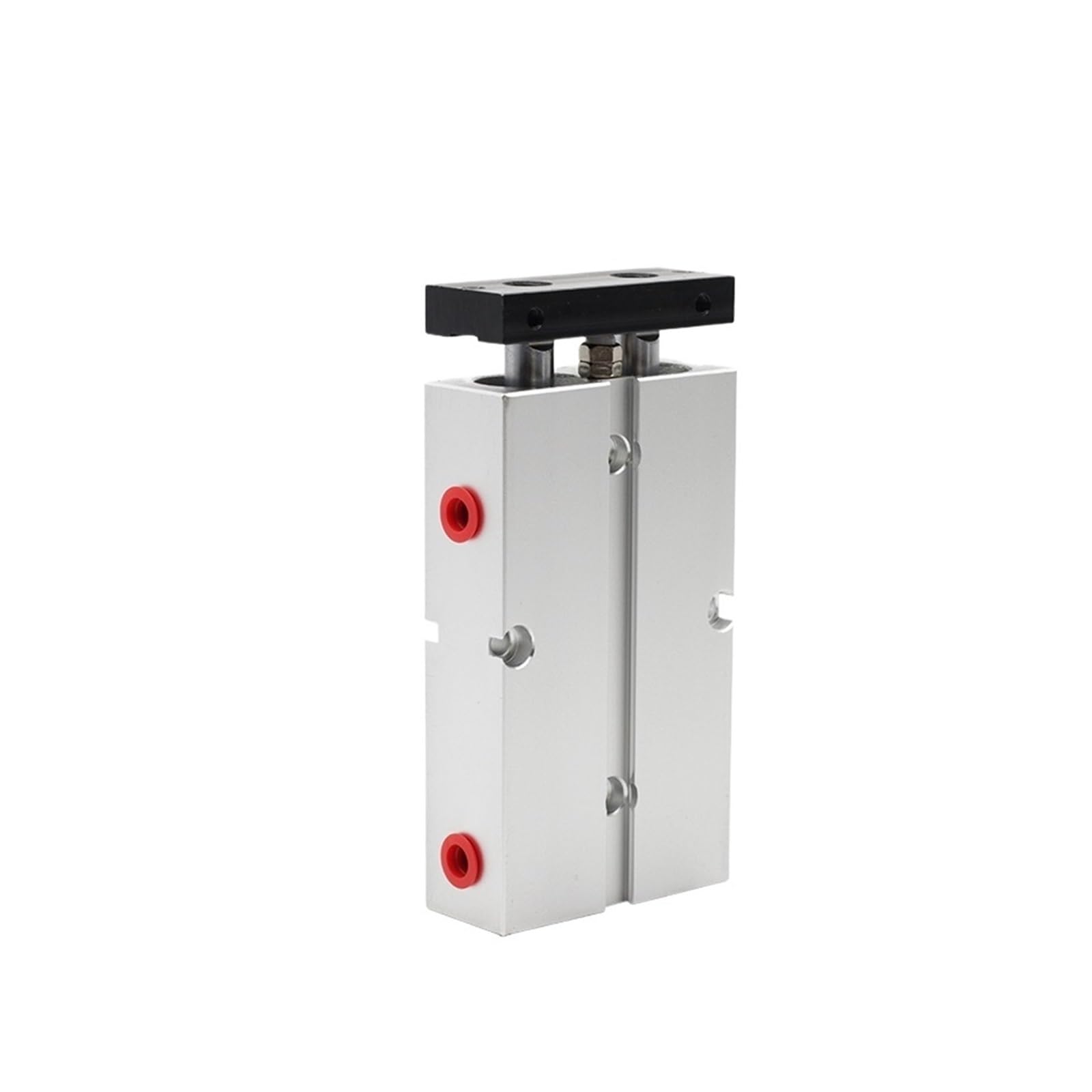 Vérin double tige TN16 200mm en aluminium robuste pour automatisme fiable