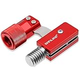 サンライク（SANLIKE） タモジョイント ランディングネット ジョイント 12.7mmネジ ビッグボタン 押しやすい 片手操作 アルミ合金＆ステンレス鋼 耐腐食 ロック 機能付き たも網 ジョイント たもあみ 折りたたみ (レッド)