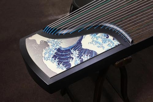 LANDTOM Selected Professional Level Ebony Guzheng (163cm) for Adults/Children/Senior/Intermediate/Beginner