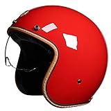 Características: Viene con una visera retráctil, nuestro casco clásico es un casco pequeño pero robusto para protegerlo en todo tipo de motocicletas y vehículos ligeros, como scooters eléctricos y otros.