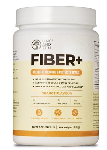 OAK AND ZEN FIBER+ | Gut Health | Regularizes Bowel Movement | Weight Management | Heart Health | Prebiotic & Probiotic for Stomach Upset, Gas, Bloating, Constipation relief | Sunfiber® Partially Hydrolyzed Guar Gum (PHGG), Fibregum™ Acacia Fiber  (B0D9PC8GYD) Amazon Price History, Amazon Price Tracker