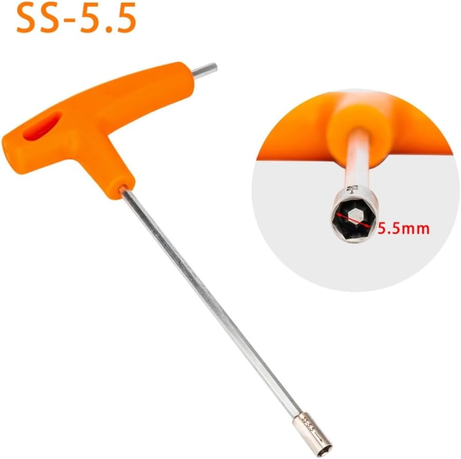 Bicycles Concealed Spokes Wrenches Portables Bike Sleeve Spanner for Bicycles Maintenances and Repair Tasks