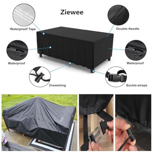 Housse de canapé d'angle extérieur KiraKira bâche 420D imperméable - 6