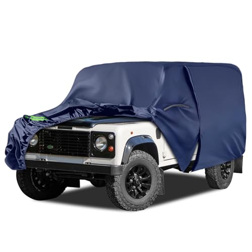 wasserdichte Autoabdeckung für Land Rover Defender 110 1990-2016, Blau