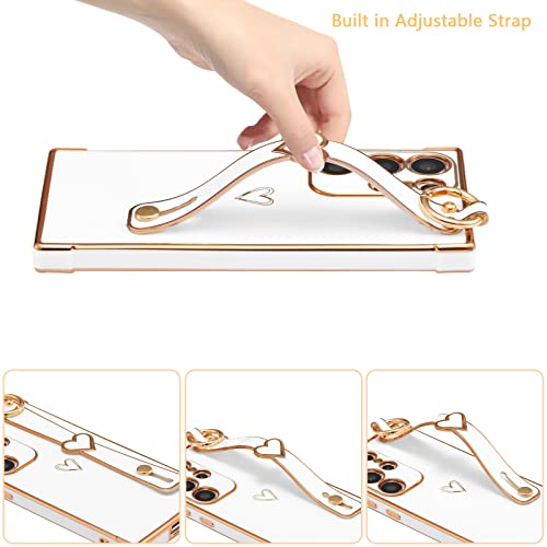 Coque Samsung S22 Ultra antichoc béquille intégrée blanc - 4