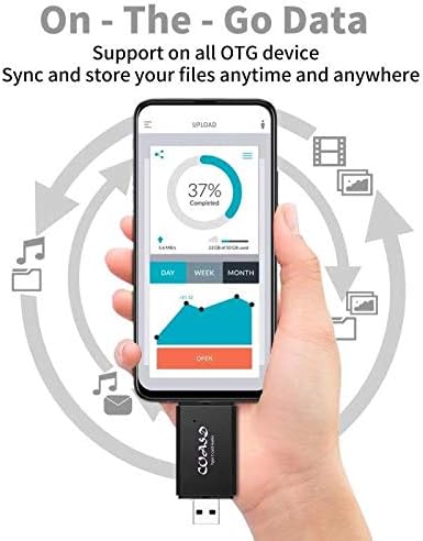 Memory Card Reader SD OTG Adapter and USB 3.0 Portable for SDXC, SDHC, SD, MMC, RS-MMC, Micro SDXC, Micro SD, Micro SDHC Card and UHS-I Card (Type C)