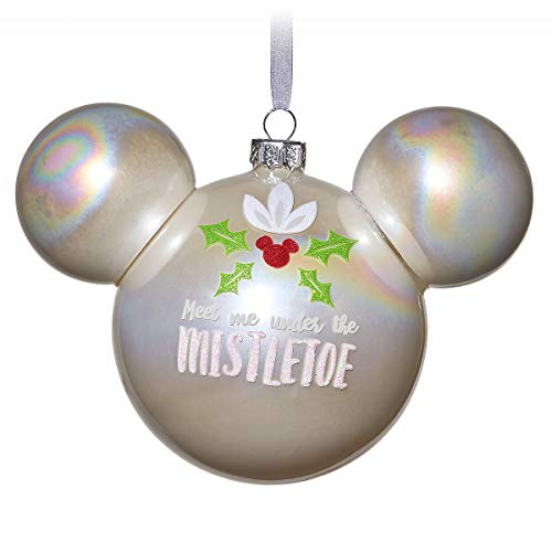 ORNAMENT Disney Mickey Head Meet me Under The Mistletoe
