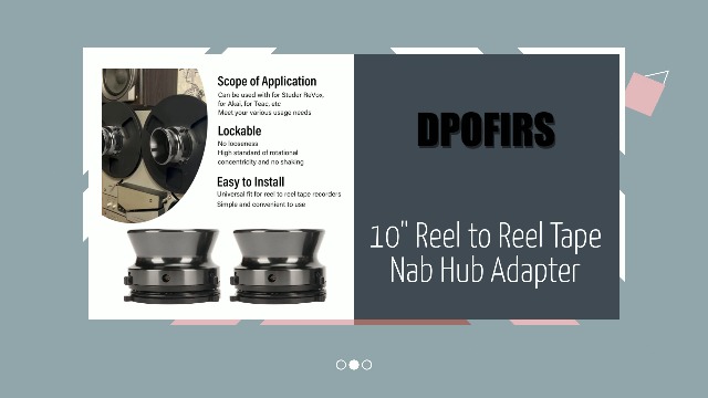 Amazon.com: 1 Pair Nab Hub Adapters, 10 inch Reel to Reel