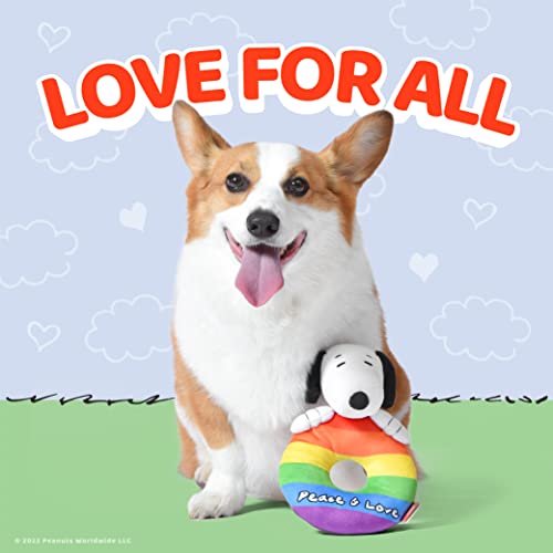 Peanuts Juguete Snoopy Peace & Love de Peluche 8" miniatura 2
