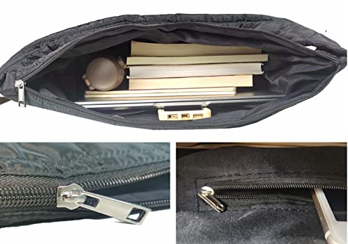 Bolso acolchado de hombro para mujer, gran capacidad miniatura 6