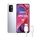OPPO A74 5G Display 6,5’’ Amoled, Quad Camera 48MP, RAM 6+128 GB espandibile fino a 256GB, batteria da 5000 mAh, Ricarica rapida, Dual Sim, con cavo dati OPPO Tipo-C, [Versione Italiana], Space Silver