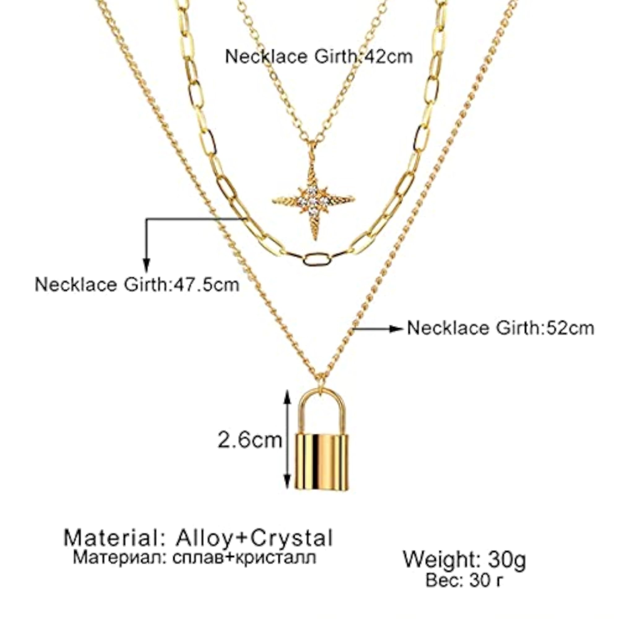 Plated Layered Necklace Combos for Stylish Look
