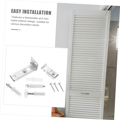Angoily kit de herrajes para puerta corrediza, diseño moderno para fácil instalación miniatura 7