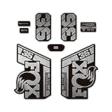 STAR SAM Pegatinas Compatibles con Horquilla Bici Fox 36 Performance Elite 2021 (Plata Metalizado)