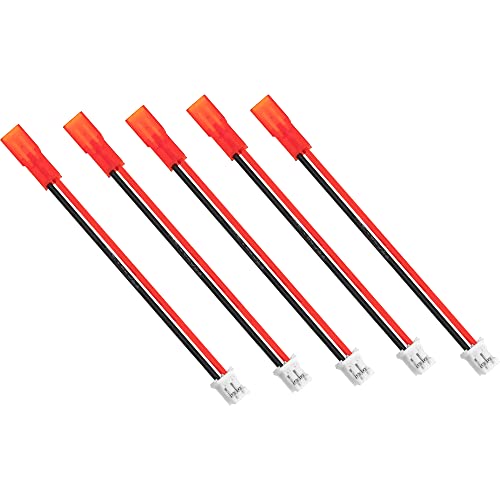 10Pairs Tiny Whoop JST-PH 2.0 Male Female Connector Cable Wire & JST to PH2.0 2Pin Adapter with 3.14\" 22AWG Cable Wire - Thumbnail 7