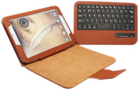 FOME Detachable Bluetooth Keyboard PU Leather Protective Case Tablet with Stand for Samsung Galaxy Note8.0 N5100 N5110 (Brown)