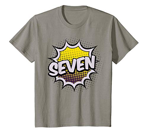Kids 7 Year Old Gifts Boy Girl costume 7th Birthday yrs T shirt