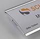 10 Stück Namensschilder Komplettset, Silber Metall, mit extra starkem Magnet, modisch gewölbt, transparente Schutzabdeckung,Name Badg Namensschilder für Kleidung, selbstbeschriftbar (70x30 mm)