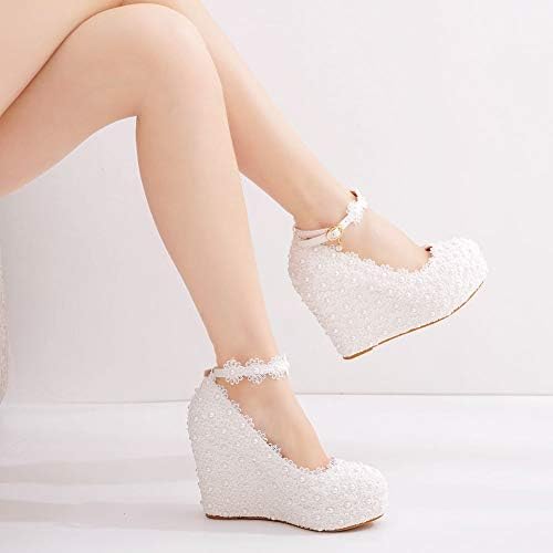 cute white wedding shoes