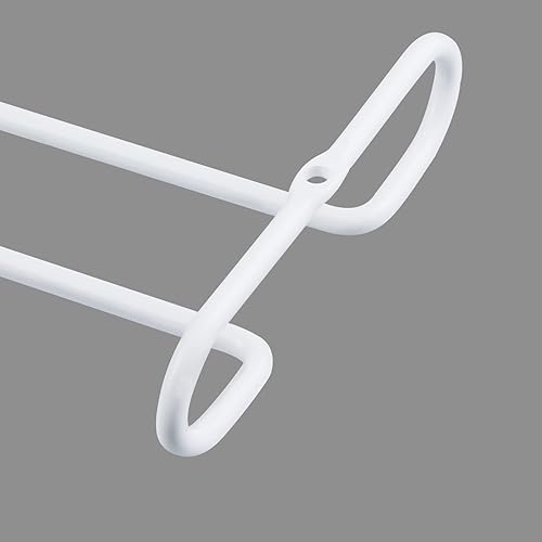 Miniatura 6 de eastbao Estante blanco para copas de vino, estante debajo del gabinete, soporte para vasos de almacenamiento con secado para copas de vino, soporte