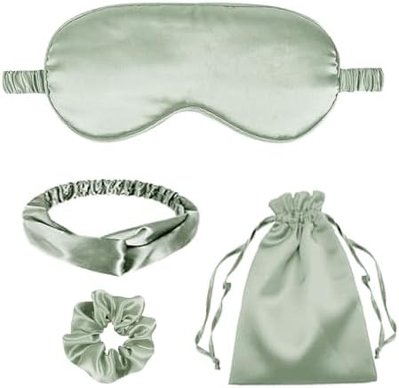 4Pcs Silk Sleep Masks Satin Eye Mask Silky Eyes Cover Blindfold E...