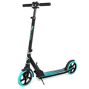 BELEEV V5 Scooters for Kids 6 Years and up, Folding Kick Scooter 2 Wheel for Adults Teens, 4 Adjustable Handlebar, 200mm Big Wheels, Lightweight Sports Commuter Scooter, Sturdy Frame, up to 220lbs