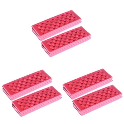 ibasenice 3 Series Cojín Portátil Plegable Protector De Colchón Impermeable Colchón Inflable para Acampar De Picnic Impermeable Cama Doble para Acampar Carpa Lona Xpe Rojo 2 Piezas X 3